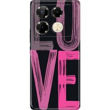 Adasena Infinix Note 40 Pro 5g Kılıf Desenli Baskılı Tpu Rubber Kapak Love2