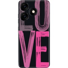 Adasena Tecno Spark 10 4g - 10C Kılıf Desenli Baskılı Tpu Rubber Kapak Love2