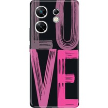 Adasena Infinix Zero 30 4g Kılıf Desenli Baskılı Tpu Rubber Kapak Love2