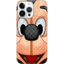Adasena iPhone 15 Pro Max Kılıf Desenli Baskılı Tpu Rubber Kapak Lv-Mickey