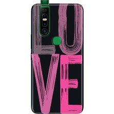 Adasena Infinix S5 Pro Kılıf Desenli Baskılı Tpu Rubber Kapak Love2