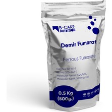 B-Care Nutrition Demir Fumarat (Ferrous Fumarate) Toz Hammadde 0.5 kg (500G.)