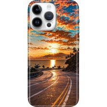 Adasena iPhone 15 Pro Max Kılıf Desenli Baskılı Tpu Rubber Kapak Manzaram