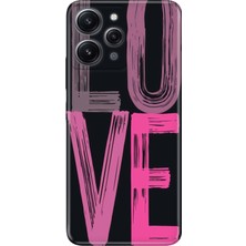 Adasena Xiaomi Redmi 12 Kılıf Desenli Baskılı Tpu Rubber Kapak Love2