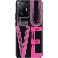 Adasena Xiaomi Mi 11T Pro Kılıf Desenli Baskılı Tpu Rubber Kapak Love2