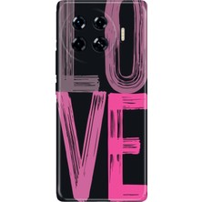 Adasena Tecno Spark 20 Pro Plus+ Kılıf Desenli Baskılı Tpu Rubber Kapak Love2