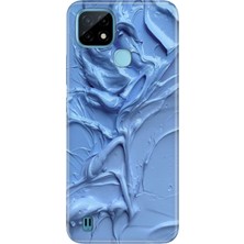 Adasena Realme C21 Kılıf Desenli Baskılı Tpu Rubber Kapak Sanatsal