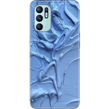 Adasena Oppo Reno 6 Kılıf Desenli Baskılı Tpu Rubber Kapak Sanatsal
