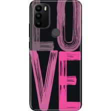 Adasena General Mobile Gm 21 Plus Kılıf Desenli Baskılı Tpu Rubber Kapak Love2