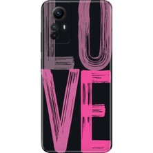 Adasena Xiaomi Redmi Note 12S Kılıf Desenli Baskılı Tpu Rubber Kapak Love2