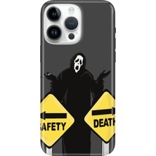 Adasena iPhone 15 Pro Max Kılıf Desenli Baskılı Tpu Rubber Kapak Safety
