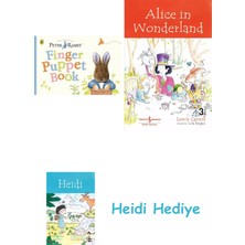 Bloomsbury Peter Rabbit Finger Puppet Book + Alice In Wonderland + Heidi