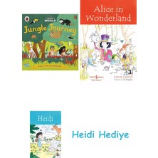 Bloomsbury Little World: Jungle Journey: A Push-And-Pull Adventure + Alice In Wonderland + Heidi