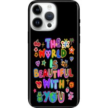 Adasena iPhone 15 Pro Max Kılıf Desenli Baskılı Tpu Rubber Kapak With You