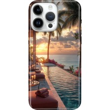 Adasena iPhone 15 Pro Max Kılıf Desenli Baskılı Tpu Rubber Kapak Zengin Tatili