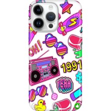 Adasena iPhone 15 Pro Max Kılıf Desenli Baskılı Tpu Rubber Kapak 90LAR