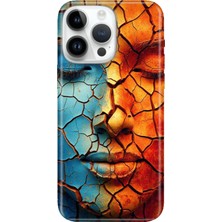 Adasena iPhone 15 Pro Max Kılıf Desenli Baskılı Tpu Rubber Kapak Toprak