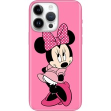 Adasena iPhone 15 Pro Max Kılıf Desenli Baskılı Tpu Rubber Kapak Utangaç Minnie