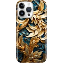 Adasena iPhone 15 Pro Max Kılıf Desenli Baskılı Tpu Rubber Kapak Sarmaşık