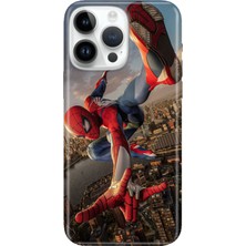 Adasena iPhone 15 Pro Max Kılıf Desenli Baskılı Tpu Rubber Kapak Spiderrr
