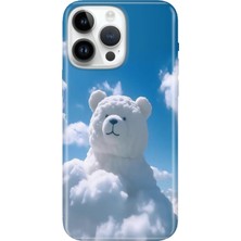 Adasena iPhone 15 Pro Max Kılıf Desenli Baskılı Tpu Rubber Kapak Teddy Cloud