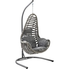 Capri Swing Milas Tekli Rattan Bahçe Salıncağı | Balkon Salıncağı