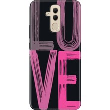 Adasena Huawei Mate 20 Lite Kılıf Desenli Baskılı Tpu Rubber Kapak Love2