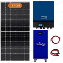 Yapı Solar Tommatech 15 Kw Lityum Akülü 11 Kw Mppt Inverterli Hazır Solar Enerji Paketi