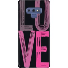 Adasena Samsung Galaxy Note 9 Kılıf Desenli Baskılı Tpu Rubber Kapak Love2
