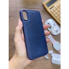 Mtl Iphone Xs Max Uyumlu Premium Deri Dokulu Darbelere Karşı Dayanıklı Nazal Silikon Kılıf