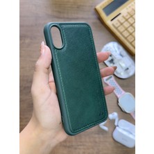 Mtl Iphone Xs Max Uyumlu Premium Deri Dokulu Darbelere Karşı Dayanıklı Nazal Silikon Kılıf