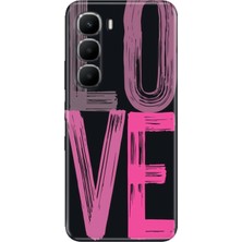 Adasena Infinix Hot 60I Kılıf Desenli Baskılı Tpu Rubber Kapak Love2