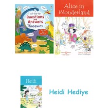 Bloomsbury Lift-The-Flap Questions And Answers About Dinosaurs + Alice In Wonderland + Heidi