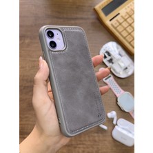 Mtl Iphone 11 Uyumlu Premium Deri Dokulu Darbelere Karşı Dayanıklı Nazal Silikon Kılıf