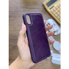 Mtl Iphone Xs Max Uyumlu Premium Deri Dokulu Darbelere Karşı Dayanıklı Nazal Silikon Kılıf