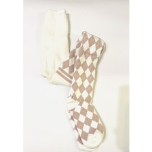 Havlu Ekoseli Kız Çocuk Külotlu Çorap