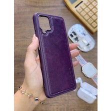 Mtl Samsung Galaxy A12 Uyumlu Premium Deri Dokulu Darbelere Karşı Dayanıklı Nazal Silikon Kılıf