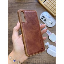 Mtl Samsung Galaxy A70 Uyumlu Premium Deri Dokulu Darbelere Karşı Dayanıklı Nazal Silikon Kılıf