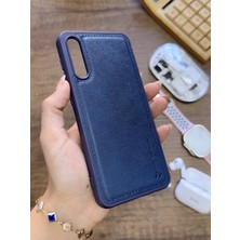 Mtl Samsung Galaxy A70 Uyumlu Premium Deri Dokulu Darbelere Karşı Dayanıklı Nazal Silikon Kılıf