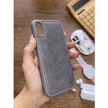 Mtl Iphone Xs Max Uyumlu Premium Deri Dokulu Darbelere Karşı Dayanıklı Nazal Silikon Kılıf