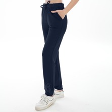 Asn Concept Kadın Paçası Taş Baskılı Lacivert Renk Pantolon (Büyük Beden Seçeneğiyle)