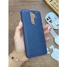 Mtl Redmi Note 8 Pro Uyumlu Premium Deri Dokulu Darbelere Karşı Dayanıklı Nazal Silikon Kılıf