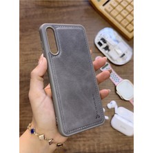 Mtl Samsung Galaxy A50 Uyumlu Premium Deri Dokulu Darbelere Karşı Dayanıklı Nazal Silikon Kılıf