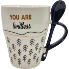 Tohana Motivasyon Hediyelik Kaşıklı Seramik Kupa