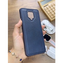 Mtl Redmi Note 9s Uyumlu Premium Deri Dokulu Darbelere Karşı Dayanıklı Nazal Silikon Kılıf