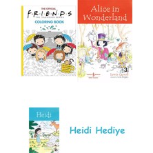 Bloomsbury The Official Friends Coloring Book: The One With 100 Images To Color! | The Perfect Stocking Stuffer! + Alice In Wonderland + Heidi