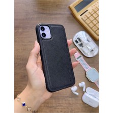 Mtl Iphone 11 Uyumlu Premium Deri Dokulu Darbelere Karşı Dayanıklı Nazal Silikon Kılıf