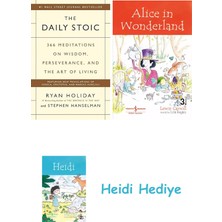 Bloomsbury The Daily Stoic: 366 Meditations On Wisdom, Perseverance, And The Art Of Living + Alice In Wonderland + Heidi