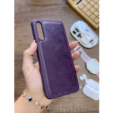 Mtl Samsung Galaxy A70 Uyumlu Premium Deri Dokulu Darbelere Karşı Dayanıklı Nazal Silikon Kılıf