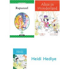 Bloomsbury Rapunzel Level 2 Books + Alice In Wonderland + Heidi